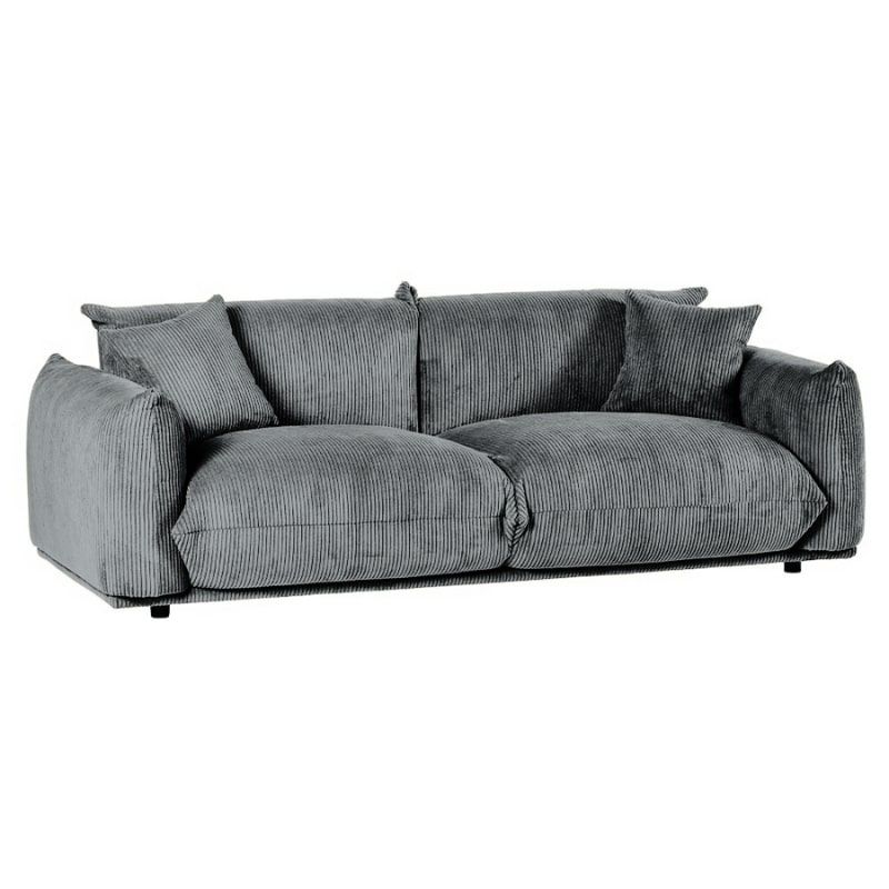 Canapé 3 places velours côtelé gris Moon Casita MOLINGRI20