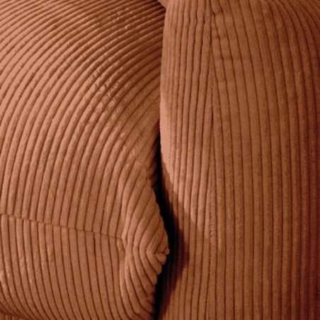 Canapé 3 places velours côtelé rouille Moon Casita MOLINROU23