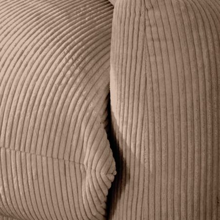 Canapé 3 places velours côtelé camel Moon Casita MOLINCAM19