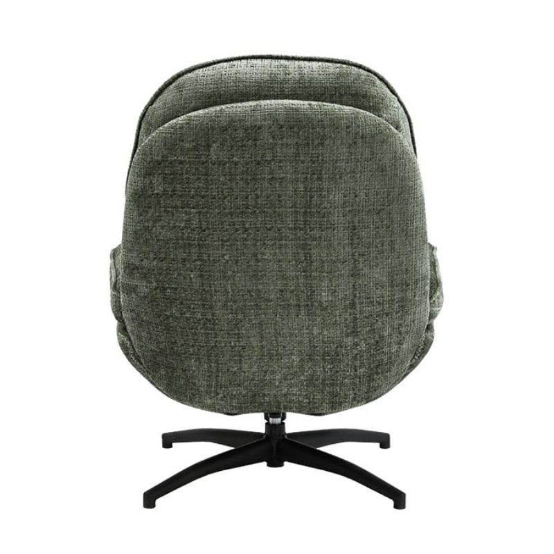 Fauteuil vintage inclinable vert confort avec repose-pieds Casita BRANSON