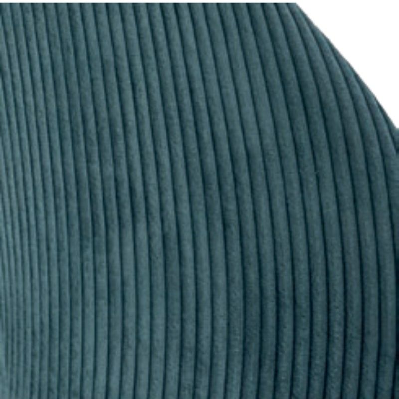 Lot de 2 chaises velours côtelé bleu pétrole 60cm Casita BELLOT