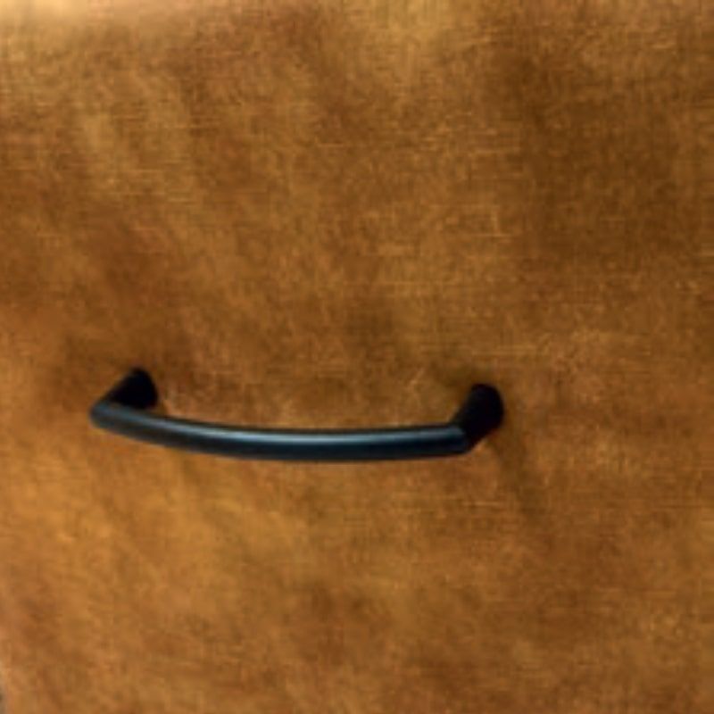 Lot 2 Chaises tournante avec poignée tissu bleu pétrole Casita RUSSELL