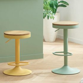 Lot de 2 tabourets de bar réglables en hauteur Casita JUO vert