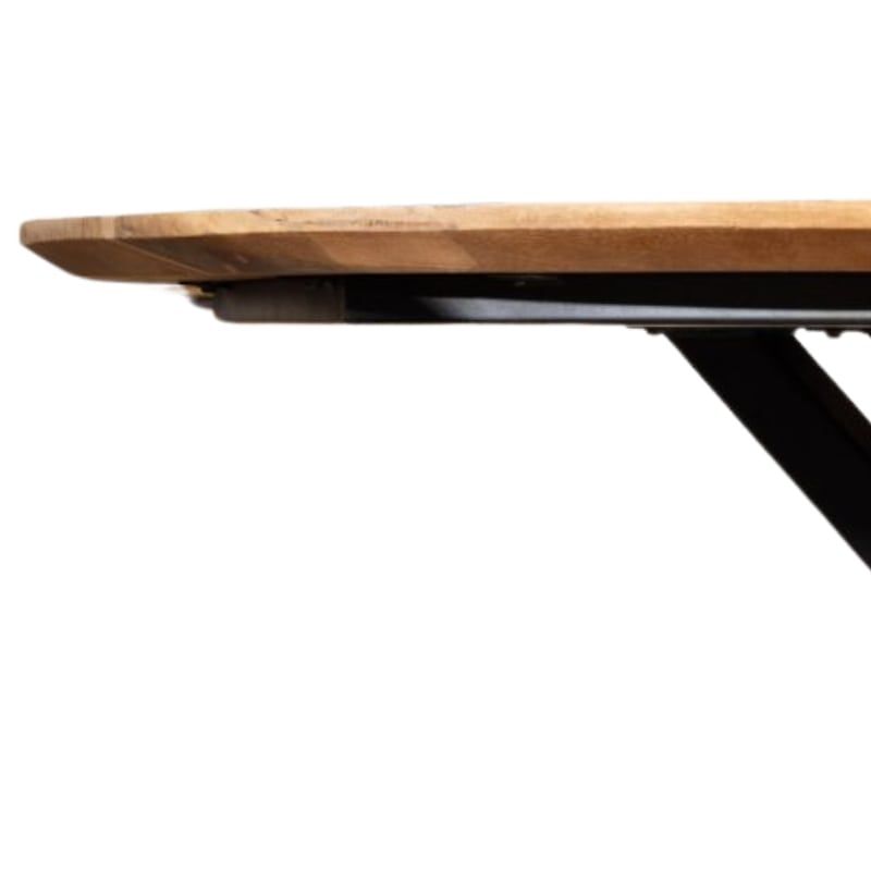 Table ronde teck massif recyclé 130cm BAHIA Casita BAHTARO 211