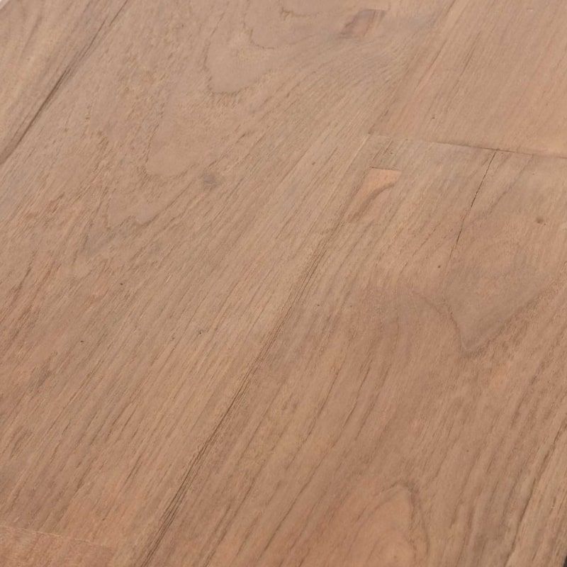 Table basse rétro en teck recyclé et noir 120cm OPLAND Casita