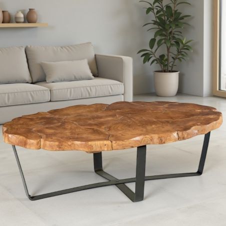 Table basse ovale teck 120cm Casita PALATABA 20