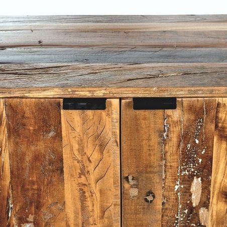 Buffet industriel en bois recyclé MELISSA 193cm