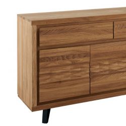 Buffet moderne en chêne massif huilé 145cm Wave Casita