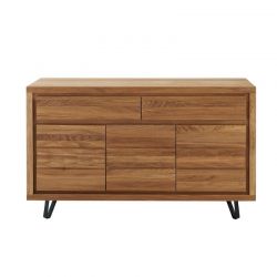 Buffet moderne en chêne massif huilé 145cm Wave Casita