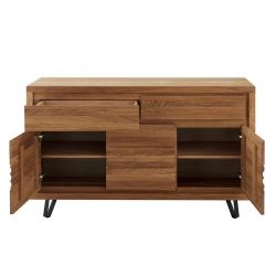 Buffet moderne en chêne massif huilé 145cm Wave Casita