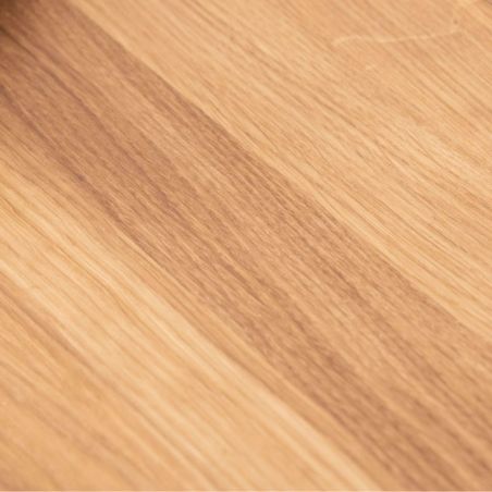 Table basse chêne massif avec tiroir rangement 120cm Wave Casita