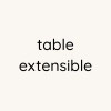 Table extensible