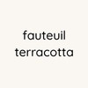 Fauteuil terracotta